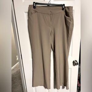 Alfani women’s tan trouser dress pants size 18